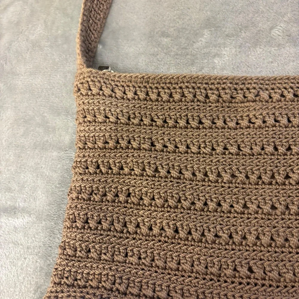 The Sak Crochet Shoulder Bag Womens Medium Brown Good